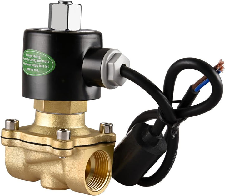 Heschen Elektrisches Magnetventil aus Messing, 2W-200-20KJ, PT 3/4, DC12V, Direktbetätigung für Wass