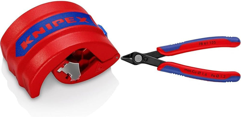 KNIPEX BiX Schneider für Kunststoffrohre und Dichthülsen Ø20-Ø50 mm & Electronic Super Knips, Elektr