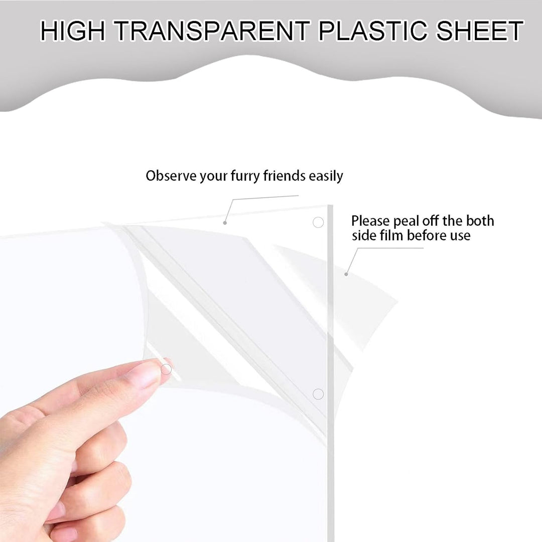 PeSandy Haustierkäfig-Einlage, Haustierkäfig-Schutzeinlagen, 12 STÜCKE Käfig-Urin-Schutz für Kaninch