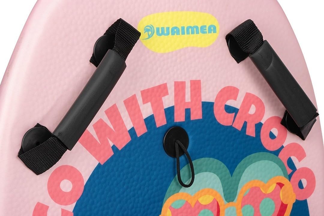 Bodyboard mit Griffen - 80 x 46 x 5,2 cm Kokosnuss, Rosa, Kokosnuss, Rosa