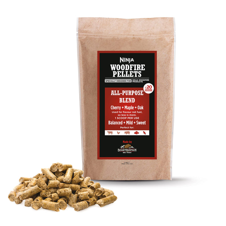 Ninja Woodfire Pellets – Allzweckmischung [XSKOGAPLT2EU] 900g, Offizielle Ninja Woodfire Pellets, XS