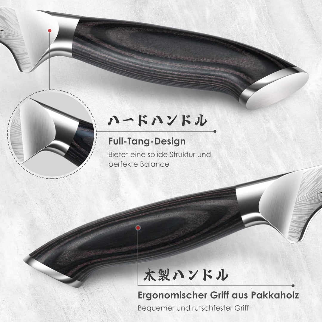 SANMEIHO Filetiermesser aus Pulverstahl, Japanisches Filetiermesser Fisch 18cm, Professionelles Fisc