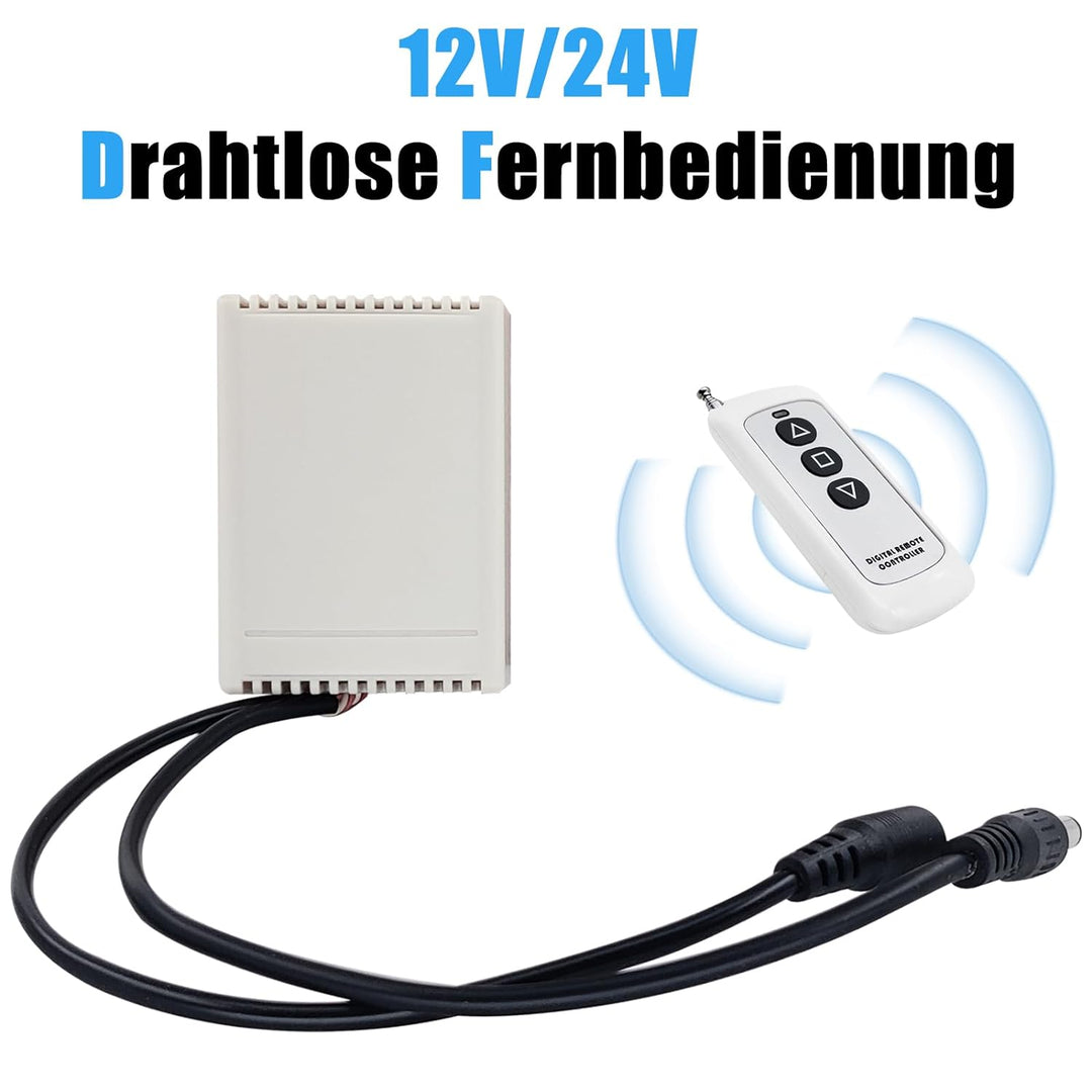 Jvnvlki Linear Actuator Controller für DC 12V/24V Linearantrieb, Remote Positive Inversion Control K