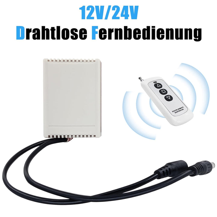 Jvnvlki Linear Actuator Controller für DC 12V/24V Linearantrieb, Remote Positive Inversion Control K