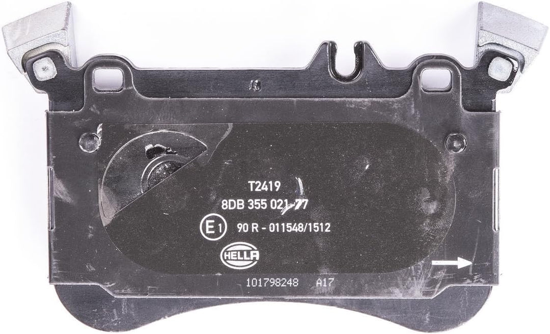 HELLA PAGID 8DB 355 021-771 Bremsbelagsatz - T2419 - Dicke/Stärke: 16.7mm - Bremssystem: Brembo - fü