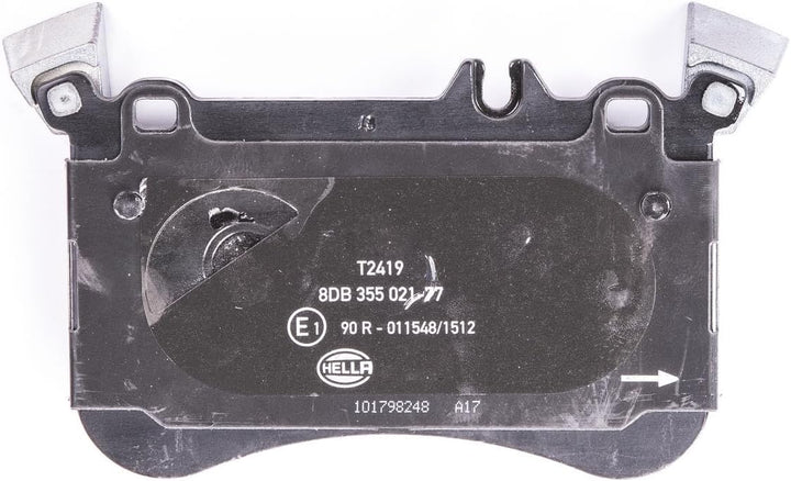 HELLA PAGID 8DB 355 021-771 Bremsbelagsatz - T2419 - Dicke/Stärke: 16.7mm - Bremssystem: Brembo - fü