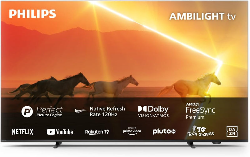 Philips Ambilight TV | 55PML9008/12 | 139 cm (55 Zoll) 4K UHD MiniLED Fernseher | 120 Hz | HDR | Dol