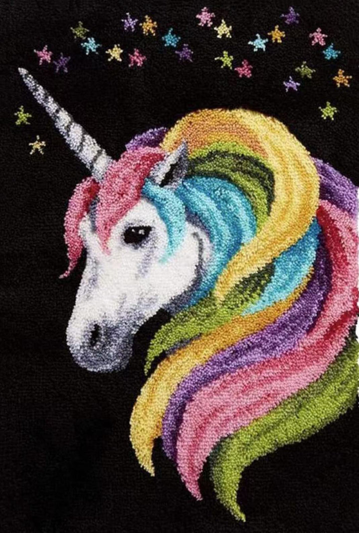 YOOTOM Knüpfteppich Zum Selber knüpfen, Knüpfsets Latch Hook Kit Selbst Knüpfen Set für Kinder und E