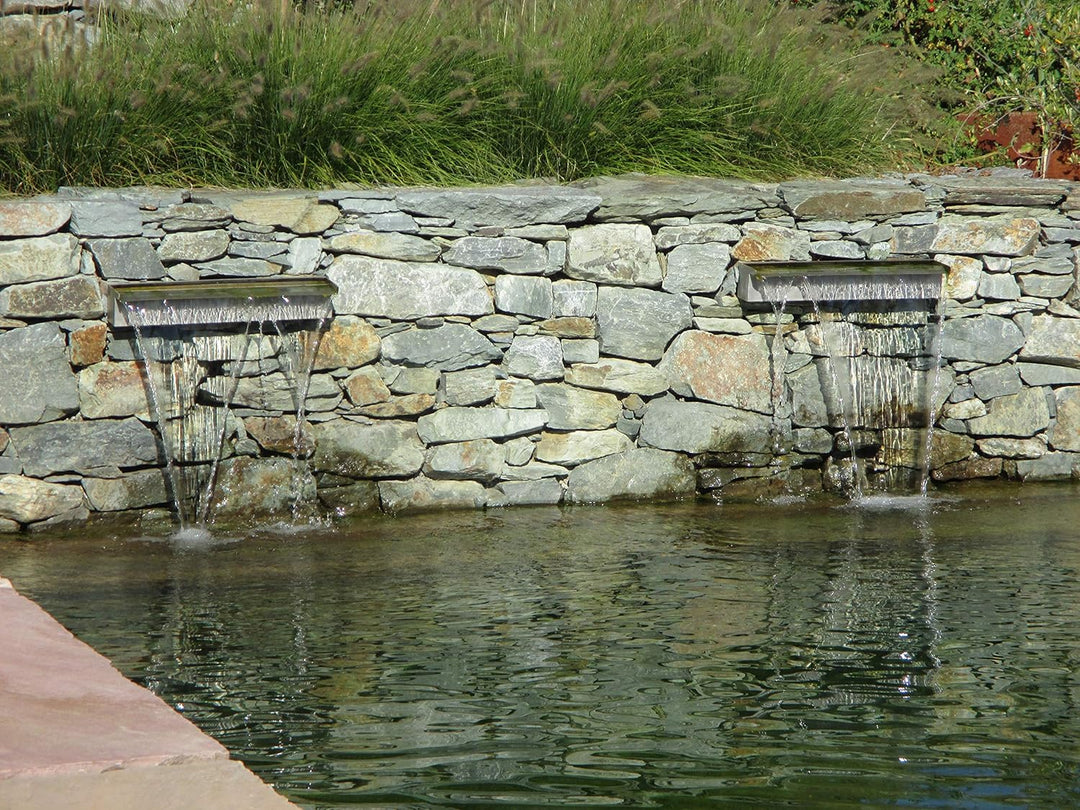 SPIRATO Wasserfall Kaskade Edelstahl V2A 60 cm