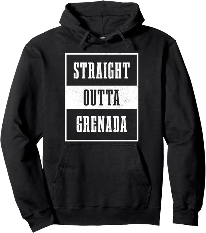 Straight Outta Grenada Karibik Souvenir Pullover Hoodie
