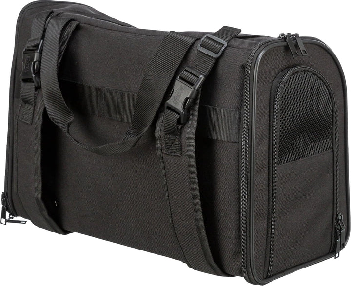 Trixie 2882 Rucksack Connor, 42 × 29 × 21 cm, schwarz/grau, schwarz/grau