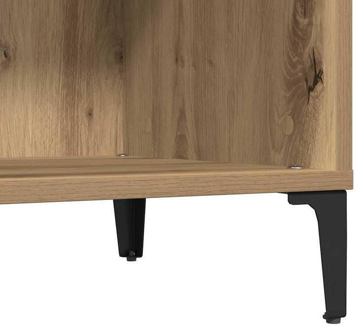 vidaXL Plattenschrank Artisan-Eiche 84,5 x 38 x 89 cm Holzwerkstoff Vinylschrank LP-Schrank Schallpl