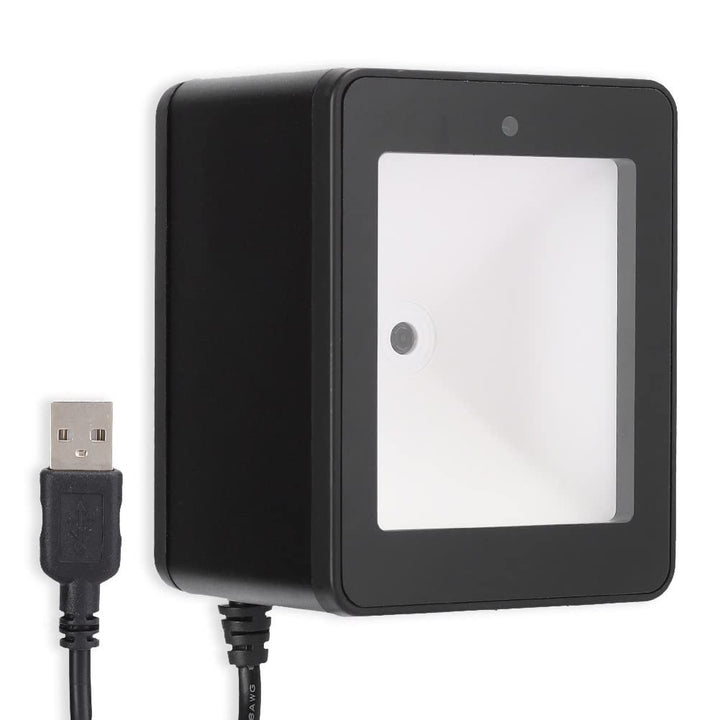 ASHATA Desktop Barcode Scanner, 360° Barcode Scanner, QR Code Scan Plattform, CMOS Supermarket Mobil