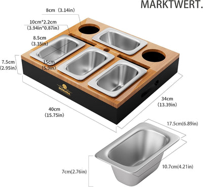 Couchbar, Sofa Organizer auf dem Beistelltische Couchtisch, Couchbar Holz als Bier Geschenke für Män