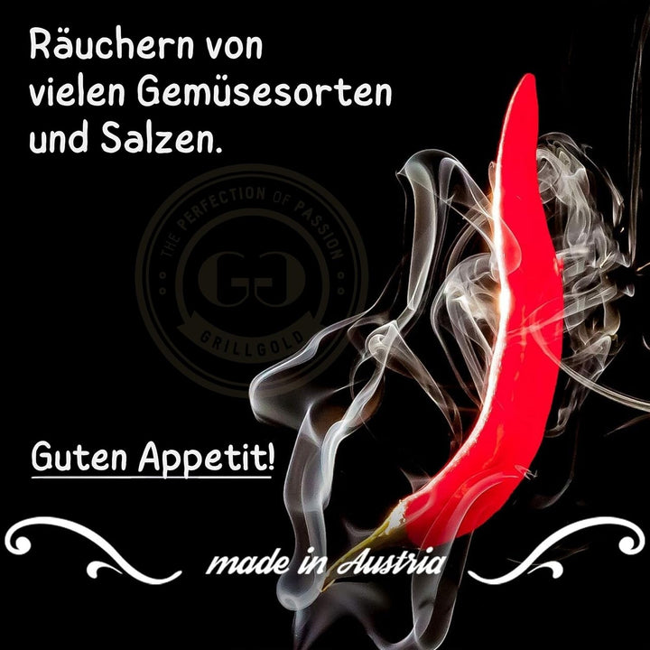 GRILLGOLD Räuchermehl aus heimischen Hölzern – Produziert in Österreich – Spezielle Körnungsmischung