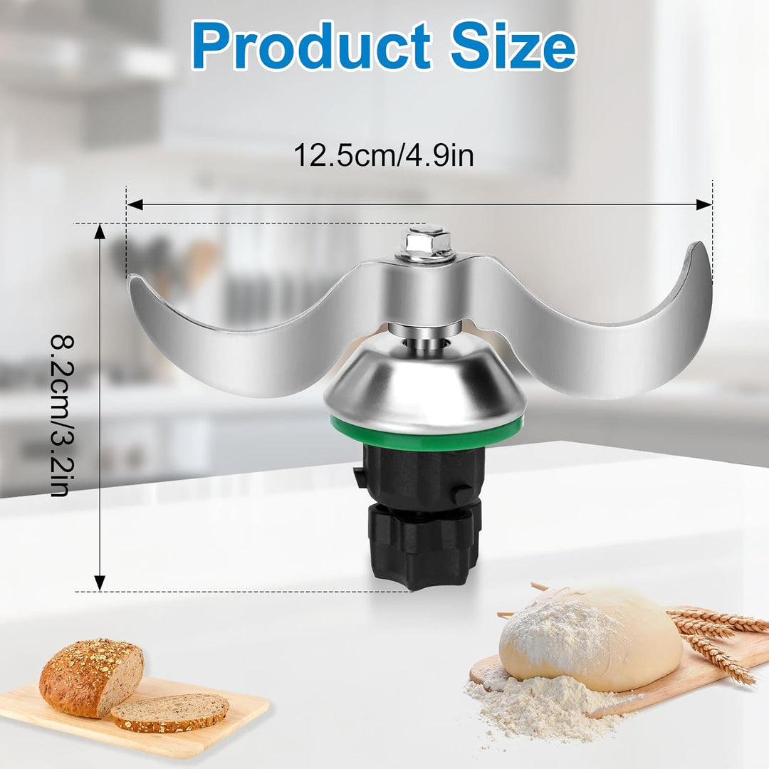 Teigmesser für Thermomix TM5 TM6, Edelstahl Teigmischmesser Messer, Mixmesser Ersatz Zubehör für Vor