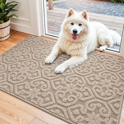 DEXI Schmutzfangmatte 44 x 76cm, rutschfest Fussmatte Innen, waschbarer Fussmatte, absorbierend Türm