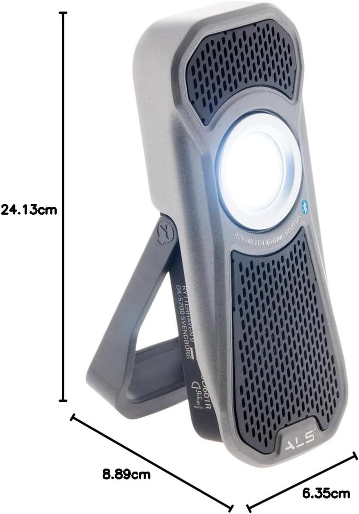 Scangrip ALS AUD601R LED-Akkuhandleuchte Audio Light 600 Lumen inkl. Bluetooth