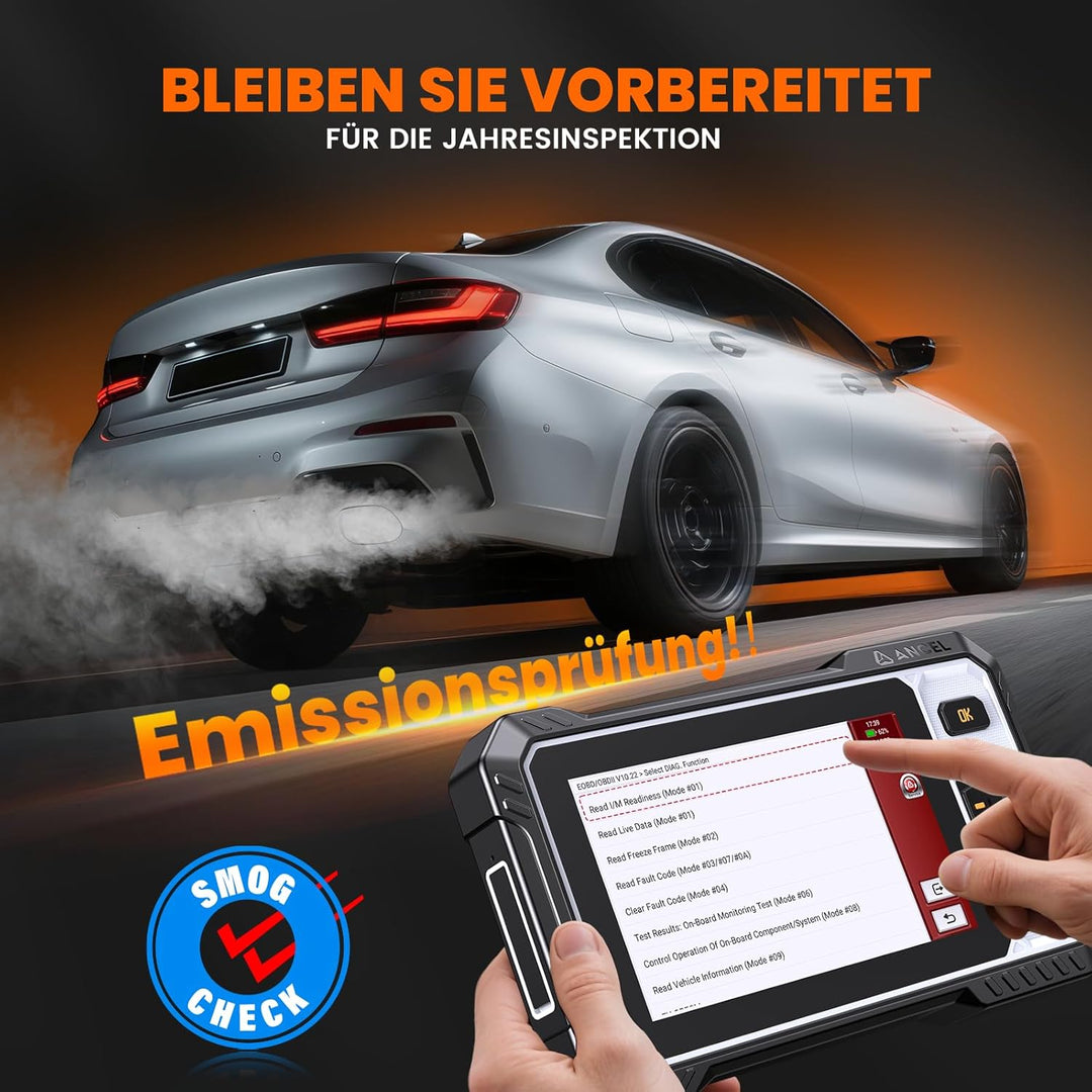 ANCEL FX6100 Bidirektionaler OBD2 Diagnosegerät, Auto Diagnosegerät mit Allen System & 15+ Resets, D