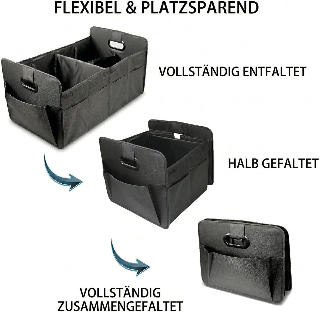 Kofferraum Organizer Auto Faltbare Kofferraumtasche mit verstärktem Boden & stabilen Tragegriffen Gr