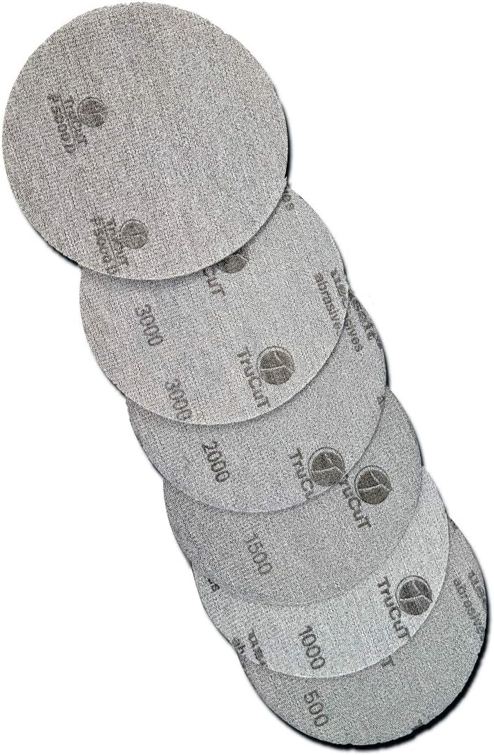 CTD Creation The Difference TruCut Schleifpads, 6 Stück, je 1 Körnung (500, 1000, 1500, 2000, 3000,
