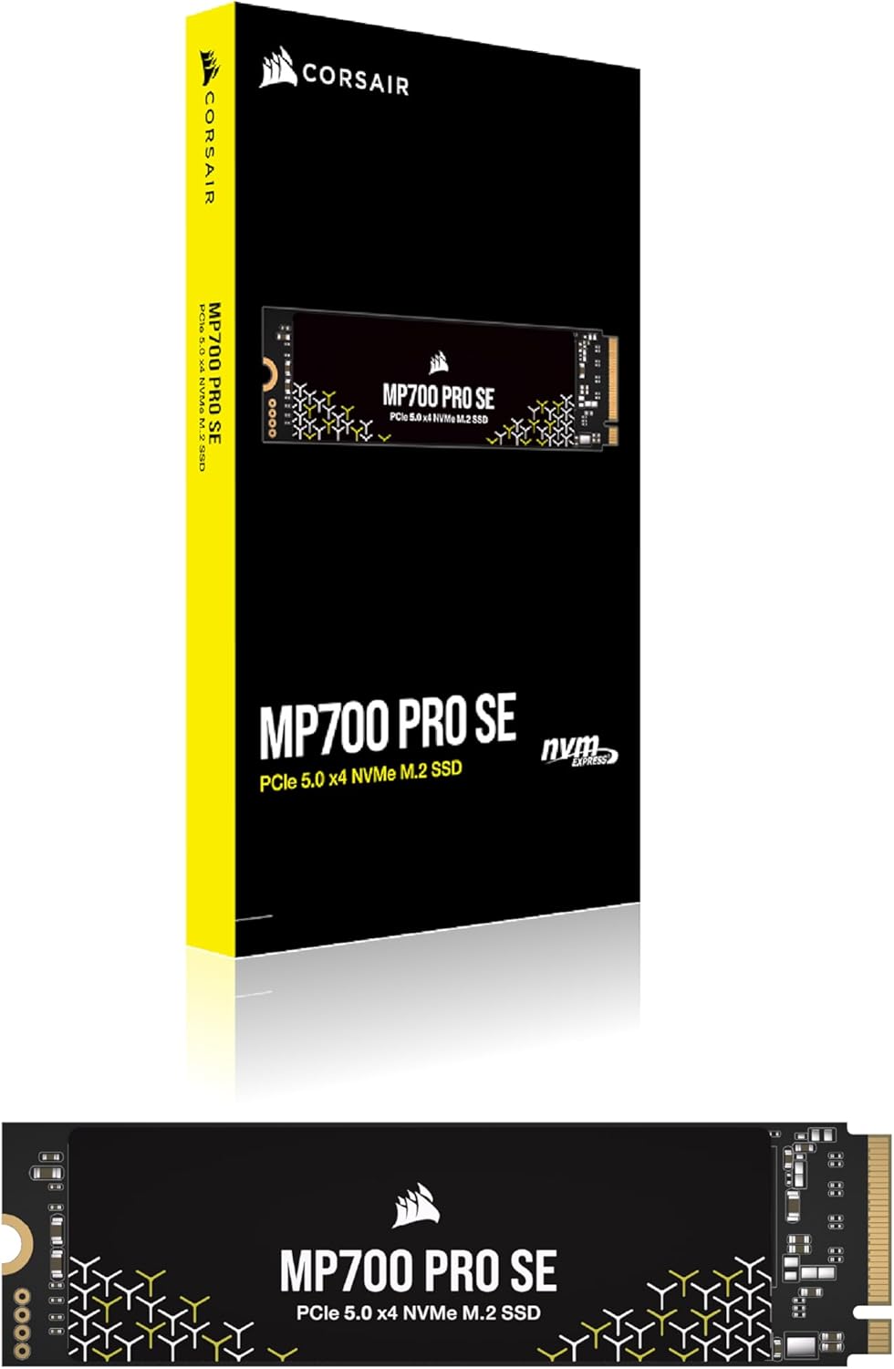 Corsair MP700 PRO SE 4 TB M.2 PCIe Gen5 x4 NVMe 2.0 SSD – M.2 2280 – Bis zu 14.000 MB/s Sequenzielle