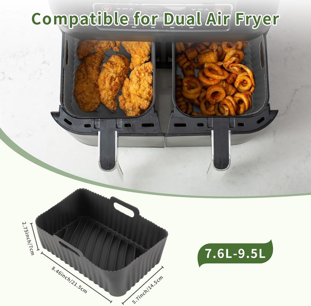 CINEMON 8-Stück Airfryer Zubehör Set, Silikonform für Zubehör Heissluftfritteuse für Ninja AF300EU /