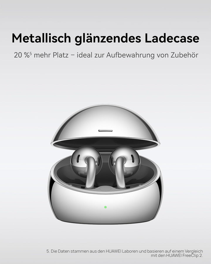 HUAWEI FreeClip 2 S Kabellose Kopfhörer, ganztägiger Komfort, 5,1 g, Blau | Adaptive Open-Ear-Techno