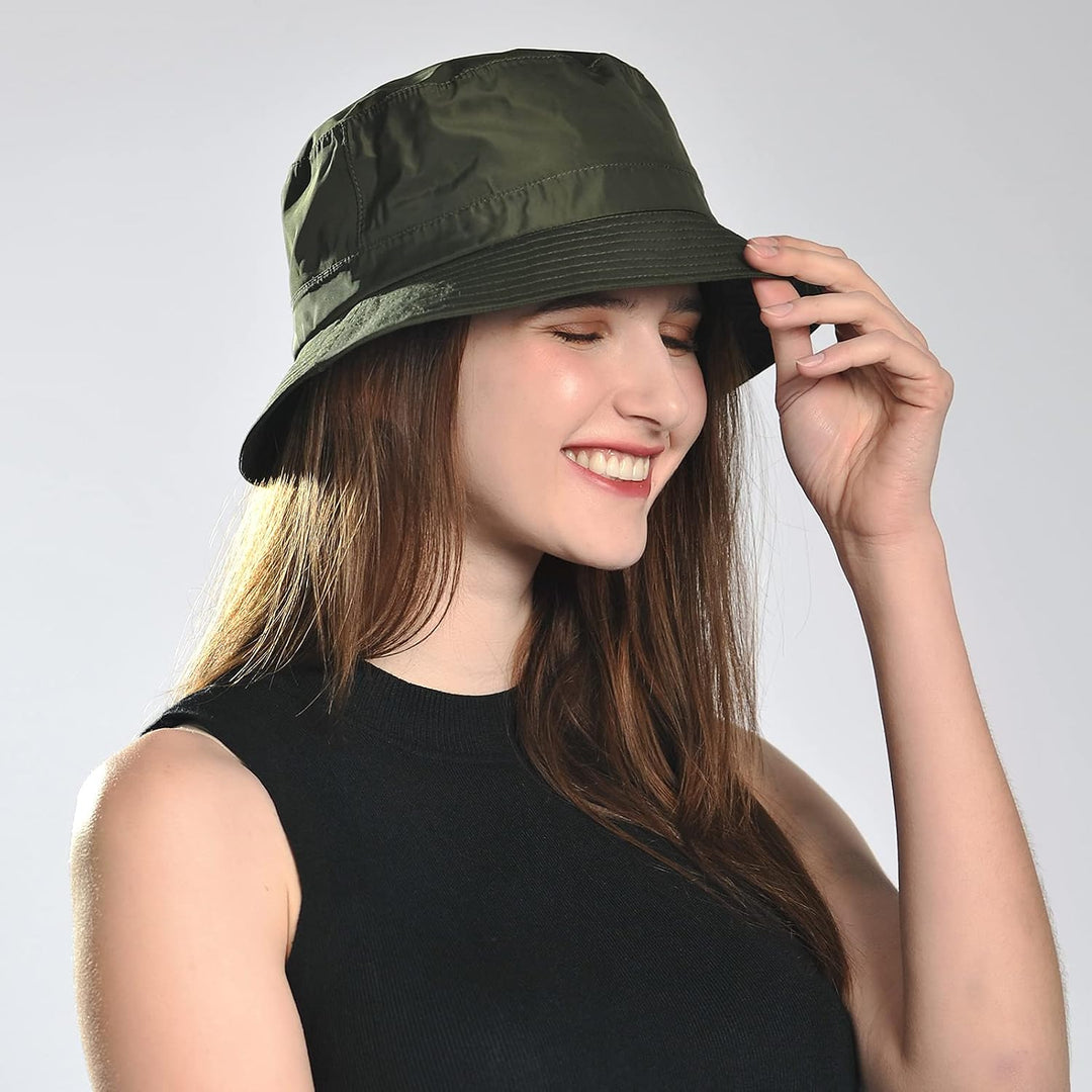 Comhats Regenhut Unisex für Damen Herren Wasserdichter Bucket hat Faltbar Eimerhut Strand Surfen Ang
