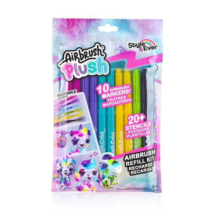 Canal Toys - Nachfüllpack für Airbrush-Plüschtier, 6+, OFG 256, Mehrfarbig | Waschbare Farbstifte, k