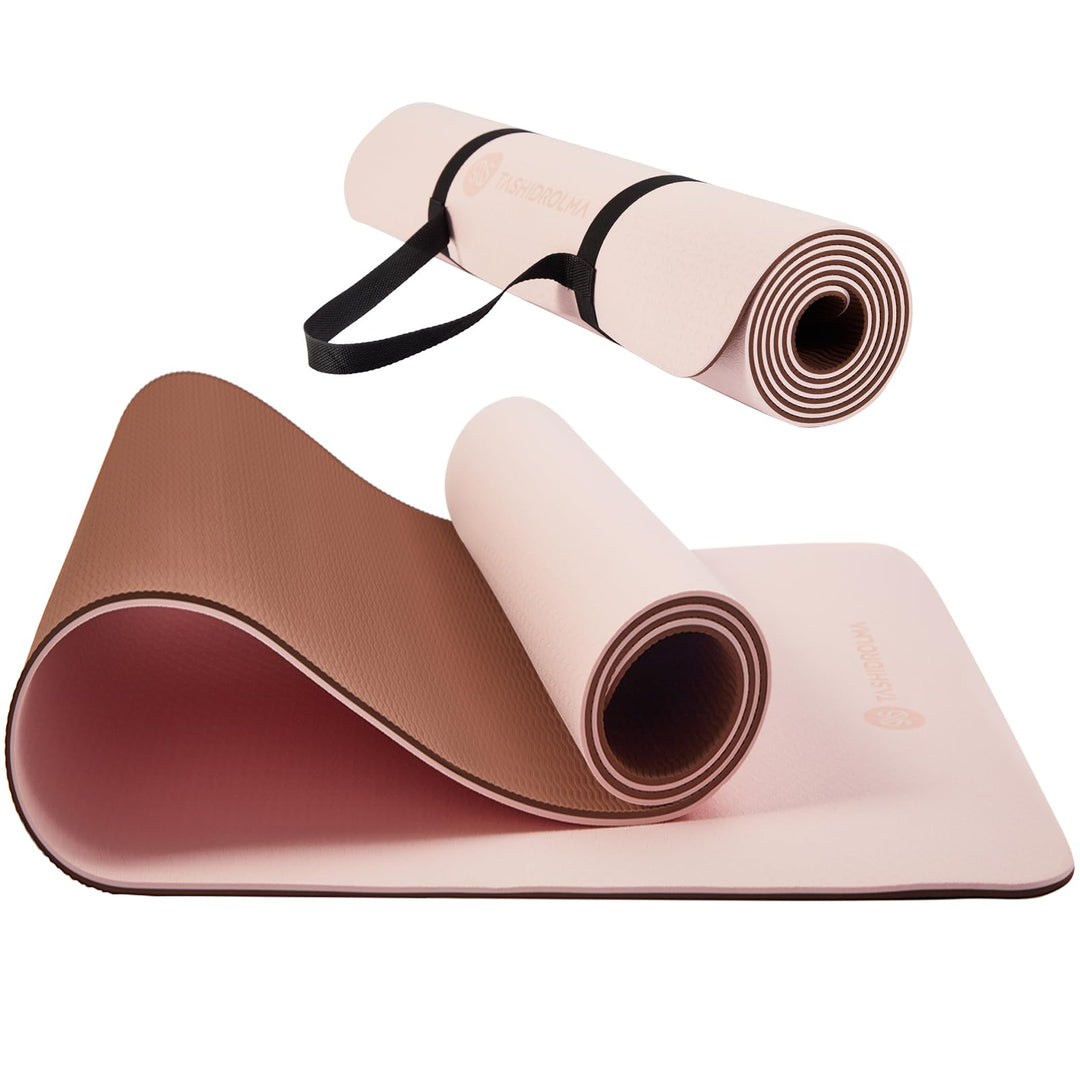 Yogamatte Rutschfest, Gymnastikmatte Mit Tragegurt, Sportmatte Für Fitnessstudio, Zuhause, Reisen, 1