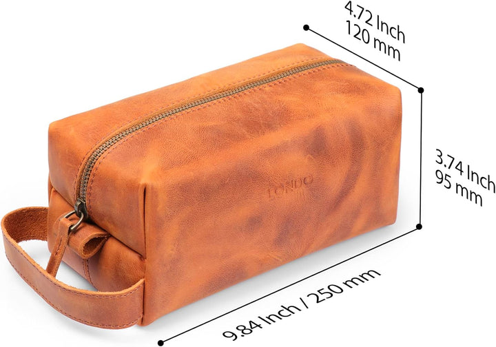 LONDO Reisetasche aus echtem Leder – Unisex Camel, Camel