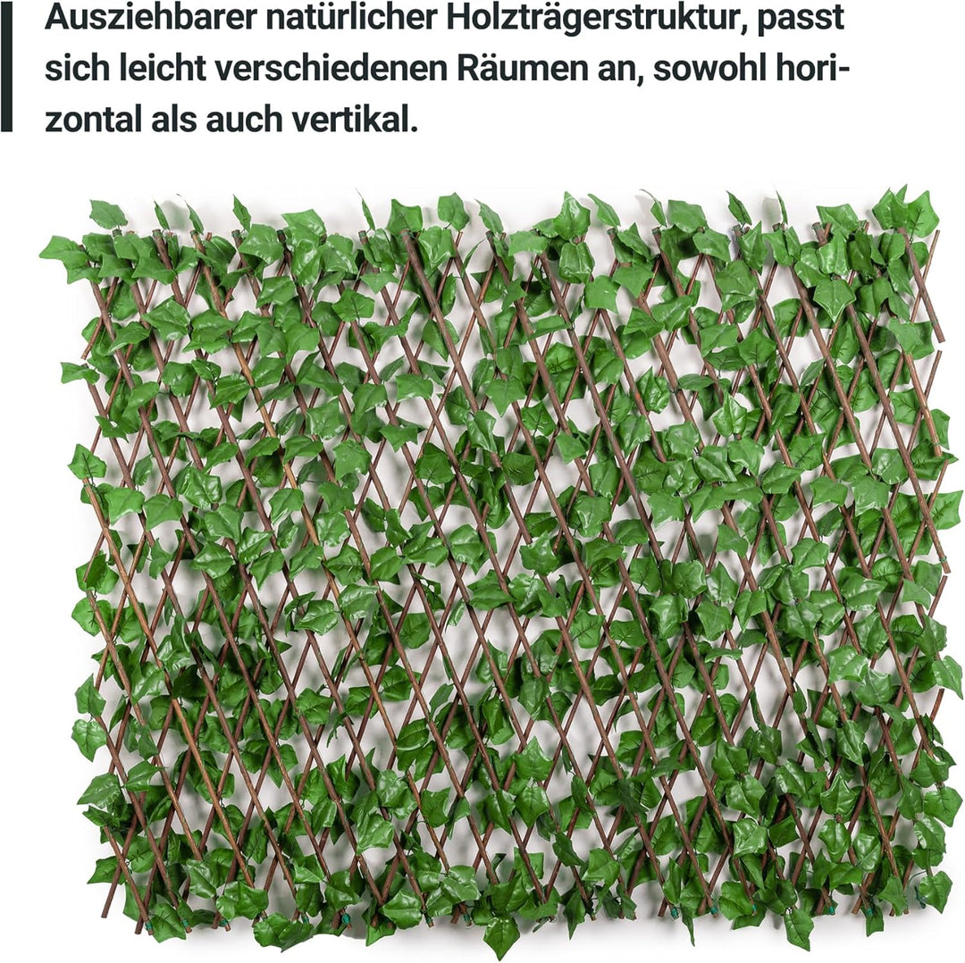Künstliche Hecke 100 x 200 cm. Künstliche Pflanzenwand Sichtschutz Wandbegrünung Balkon Gartenzaun,