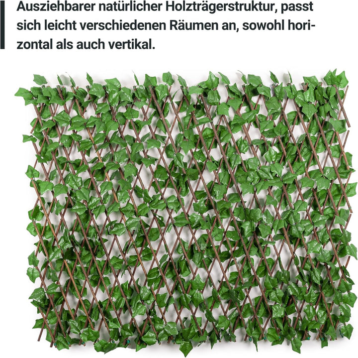 Künstliche Hecke 100 x 200 cm. Künstliche Pflanzenwand Sichtschutz Wandbegrünung Balkon Gartenzaun,