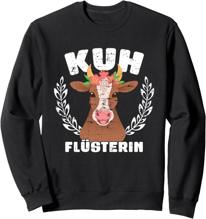 Bauernhof Tiere Geschenk Damen Kuh Sweatshirt