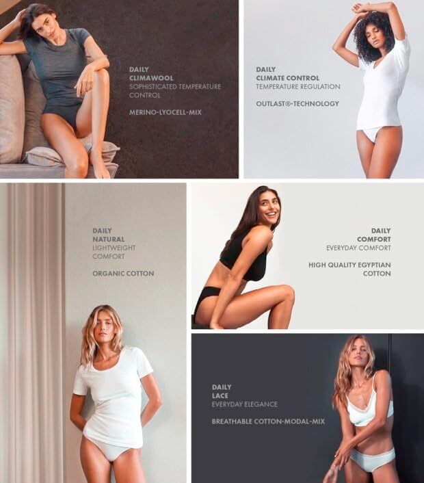 FALKE Damen Daily Comfort 2-Pack Round Neck Unterwäsche bequemes Unterhemd hautfreundlich Kurzarm mi