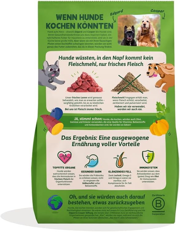 Edgard & Cooper Hundefutter Trocken Getreidefrei Hypoallergenes Hundefutter Hund Erwachsene Adult Na