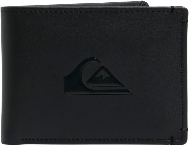 Quiksilver™ New Miss Dollar Bifold Leather Wallet Männer, Schwarz M Schwarz, M Schwarz