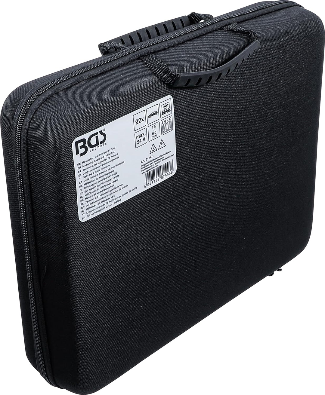 BGS 2184-1 | Messkabel- und Prüfspitzen-Satz | 92-tlg. | Messleitung | für Multimeter, Oszilloskope,