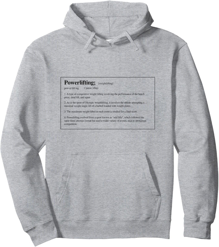 POWERLIFTING DEFINITION Gewichtheben Fitness Pullover Hoodie