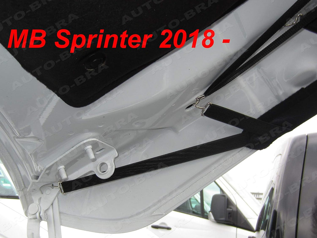 AB3-00488 Carbon Optik AUTO-BRA kompatibel mit MB Mercedes-Benz Sprinter Bj. ab 2018 Haubenbra Stein