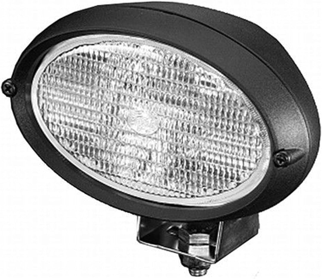 HELLA - Halogen-Arbeitsscheinwerfer - Oval 100 - 24/12V - Anbau/Schraubanschluss - schwenkbarer Mont