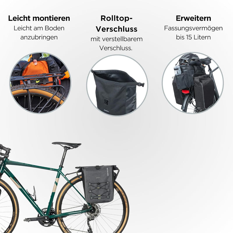 Basil Lenkertasche Navigator Storm KF Befestigung: Klickfix | schwarz