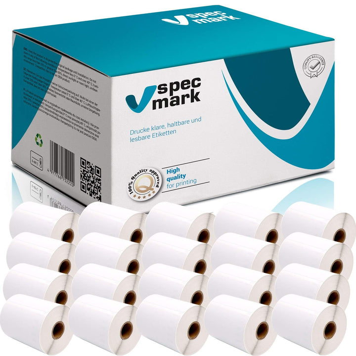 specmark 20 Etiketten-Rollen kompatibel mit DYMO S0904980 104mm x 159mm S0904980 220 Stück kompatibe