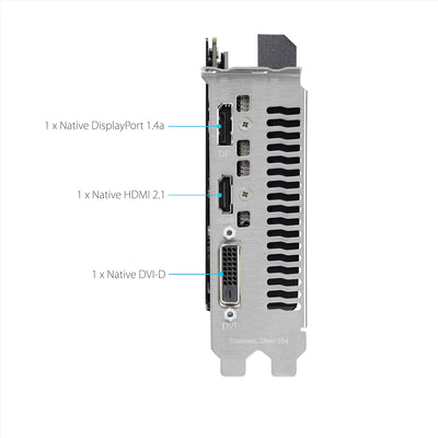 ASUS Dual GeForce RTX 3050 V2 OC Edition 8GB GDDR6 Gaming Grafikkarte (Nvidia RTX3050 V2, PCIe 4.0,