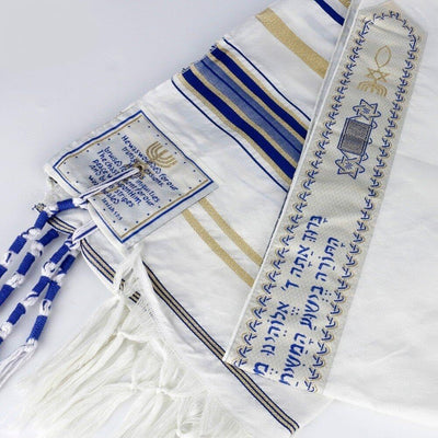 Messianischer Tallit-Gebetsschal, Israel, Jeschua, Licht der Welt, Gebetsschal, messianischer Schal,