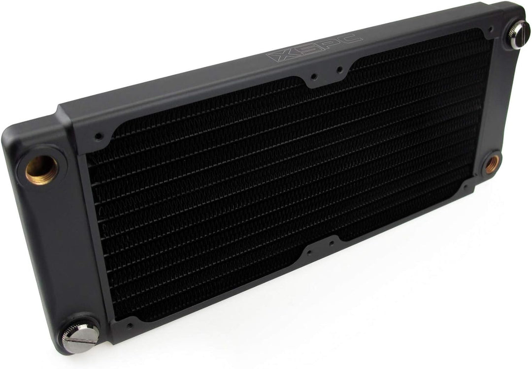 XSPC Kompatibler TX240 Crossflow ultradünner Heizkörper, 240 mm, Schwarz TX240 Schwarz, TX240 Schwar