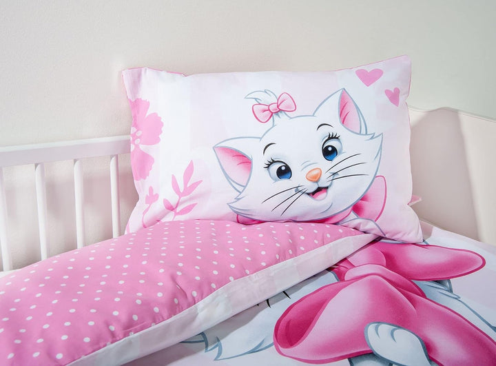 Disney Cat Marie Aristocats Baby Bettwäsche 40 x 60 cm + 100 x 135 cm