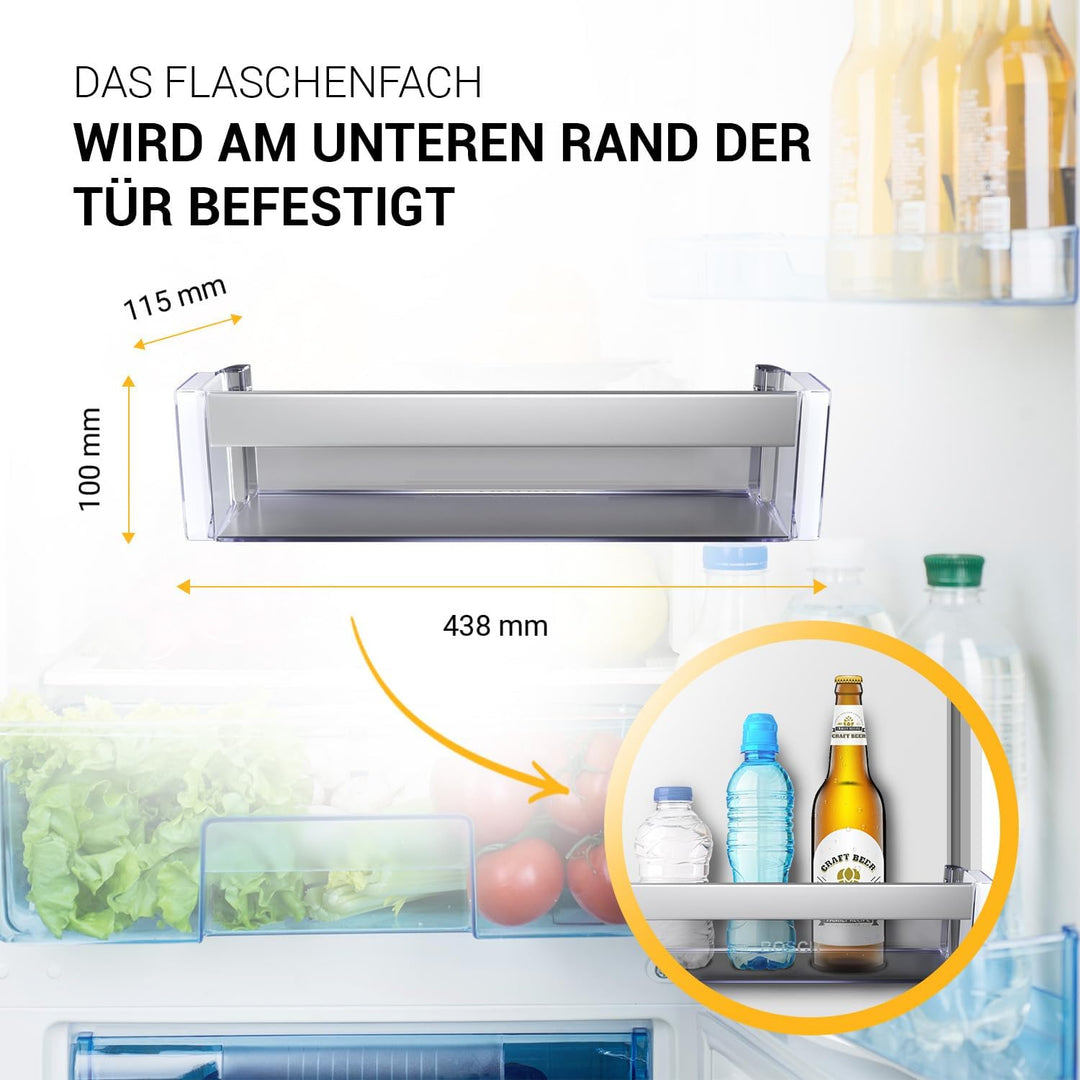 Flaschenhalter Flaschenfach für Kühlschrank Ersatz für Bosch Siemens 743239 00743239 Absteller Flasc