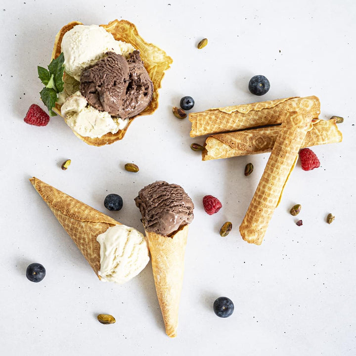 Cloer 260 Hörncheneisen für hauchdünne, knusprige Hörnchen, 800 W, Hörnchengrösse 14,5 cm Durchmesse